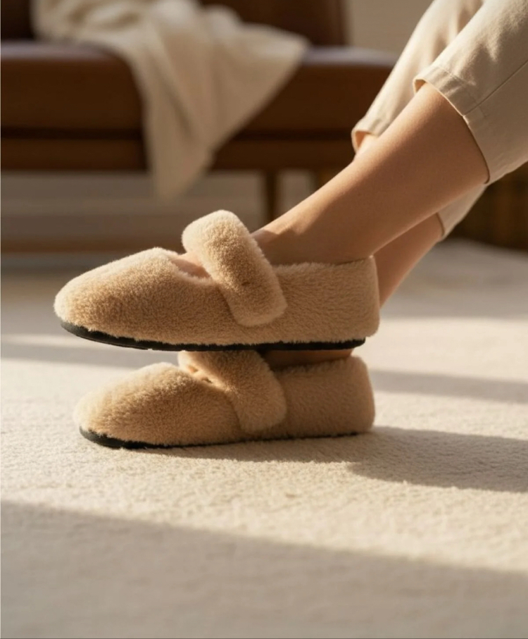 Yumuşak Peluş Ev Terliği –  Konforlu ve Şık Tasarım