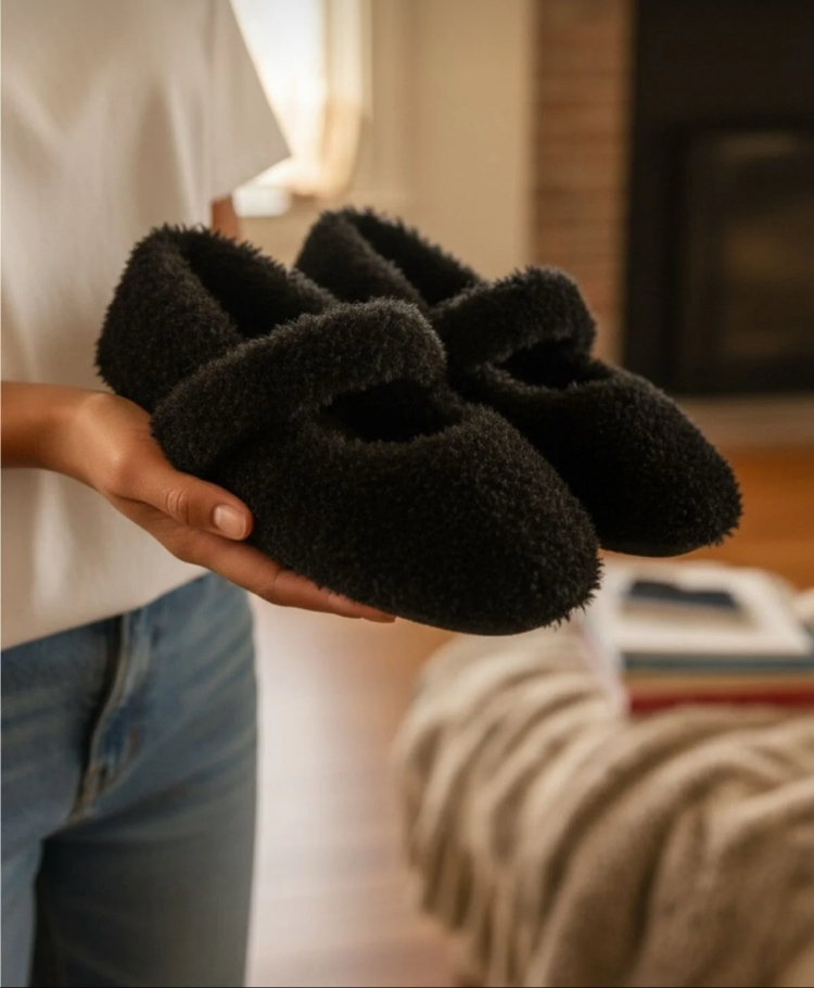 Yumuşak Peluş Ev Terliği –  Konforlu ve Şık Tasarım