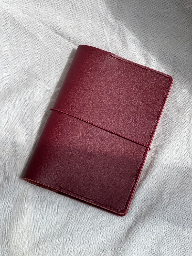 Custom order- Slip-On A5 Leather Journal Cover