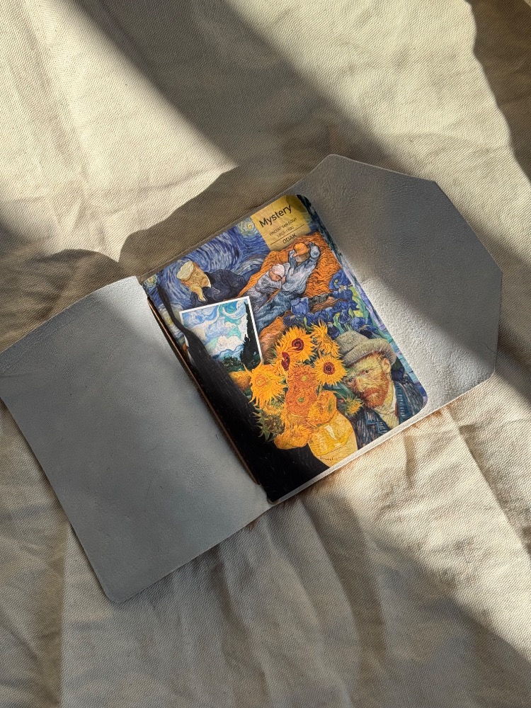 A6 Trifold Goat Leather Journal