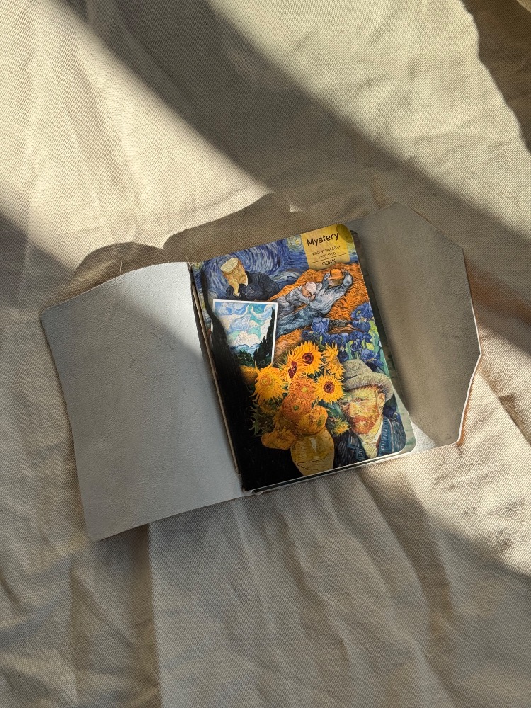 A6 Trifold Goat Leather Journal