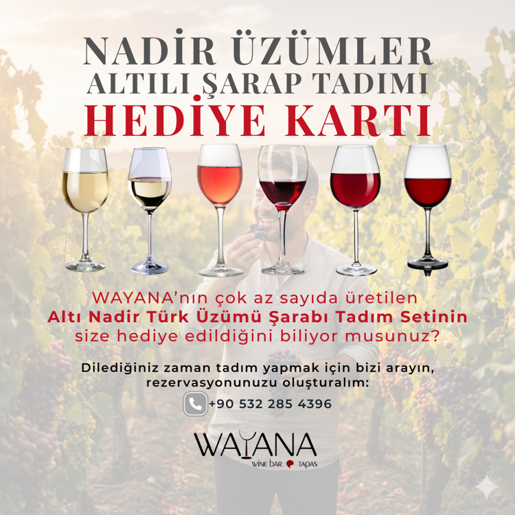 Nadir Üzümler Altılı Şarap Tadım Seti