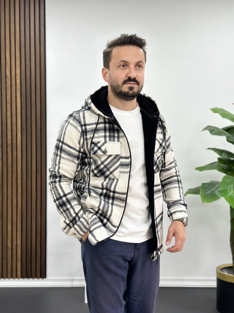 Kürklü Oduncu Gömlek Ceket 