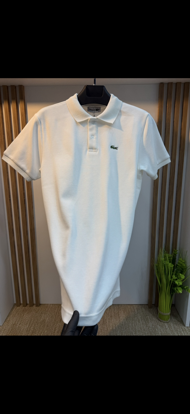 Lacoste Yakalı Tişört Beyaz Renk