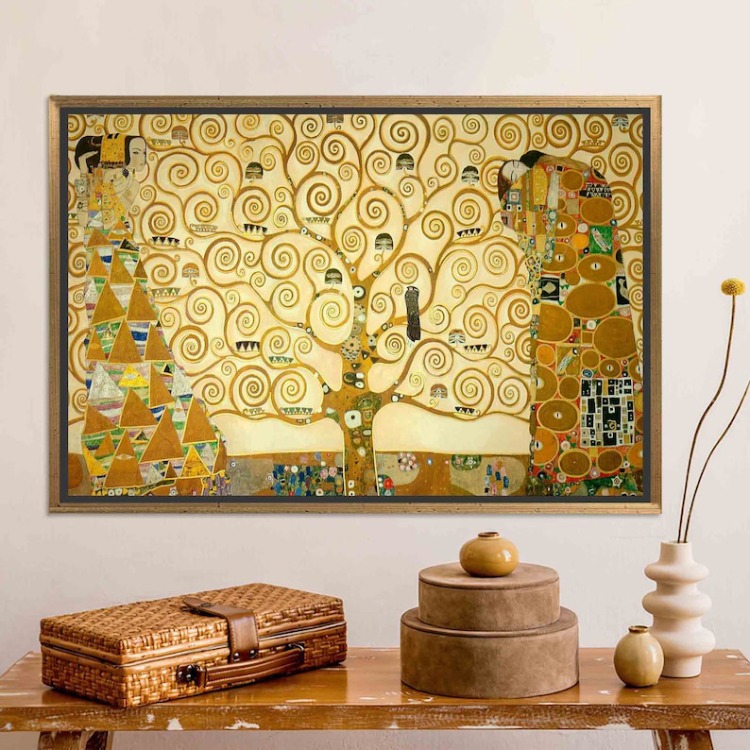 Gustav Klimt Tree of Life Canvas Print, Reproduction Art, Large Wall Decor