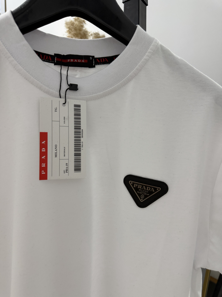Prada Beyaz Premium Erkek Tişört