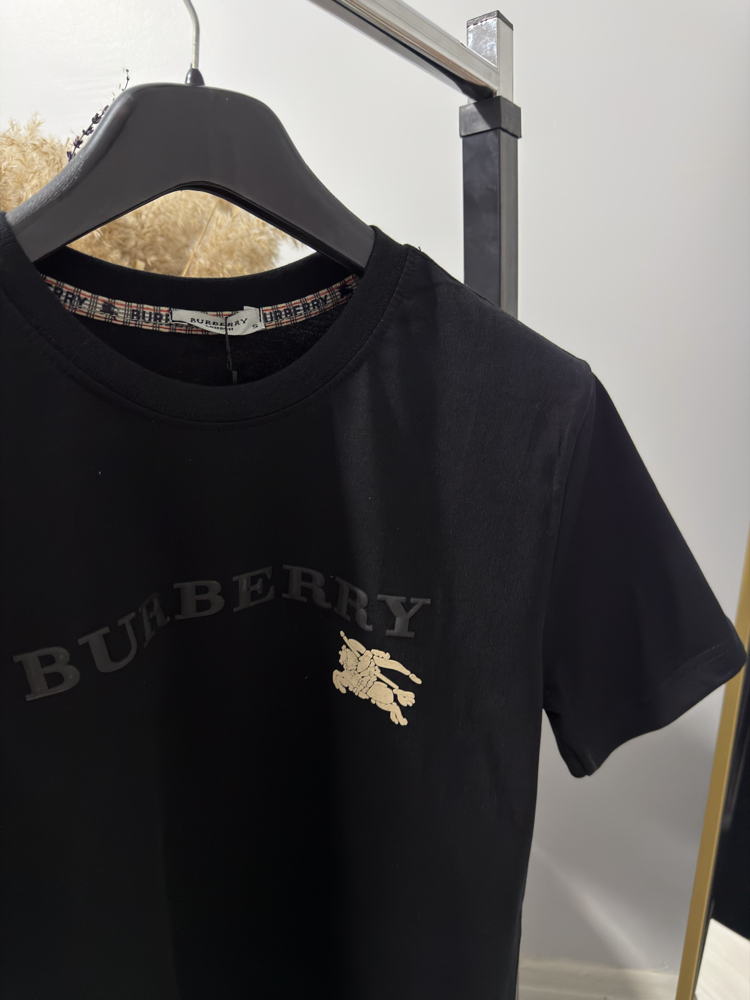 Siyah Burberry Premium Tişört 