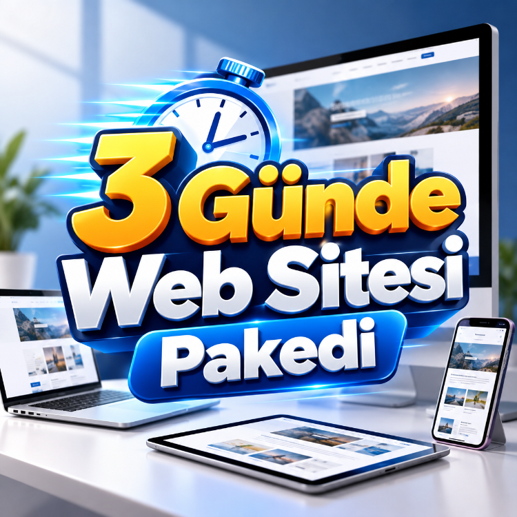 3 Günde Web Sitesi Pakedi