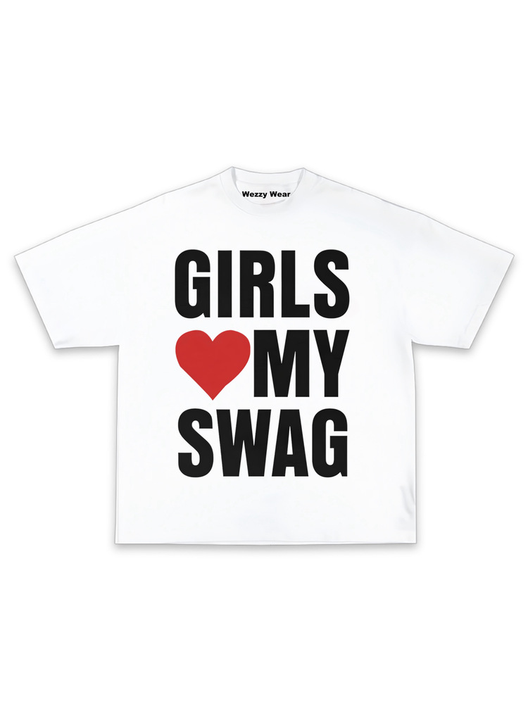 Girls My Swag Tshirt White