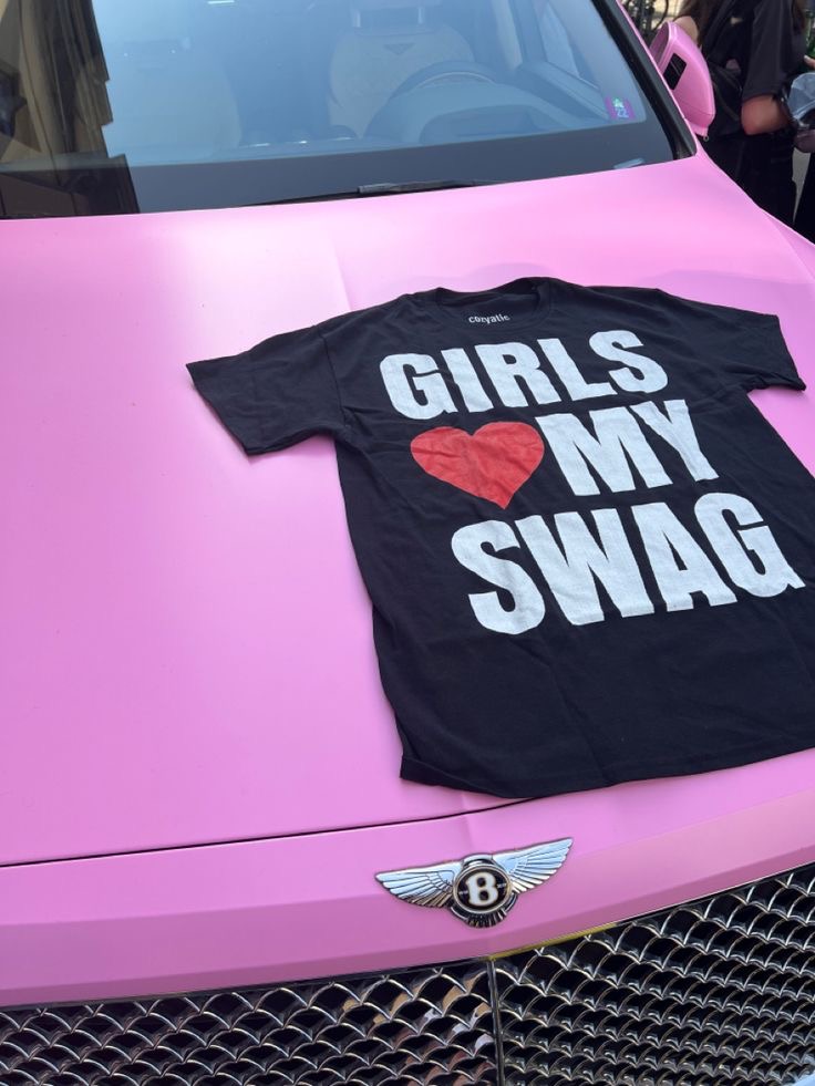 Girls My Swag Tshirt Black