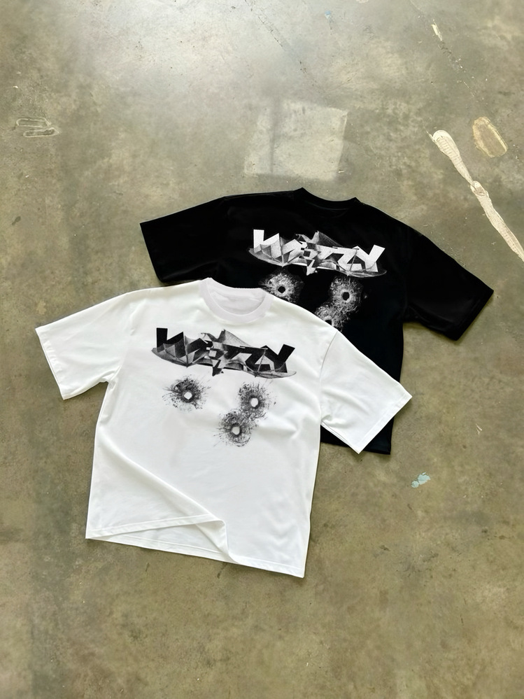 Wezzy Bullet Impact Black Tshirt