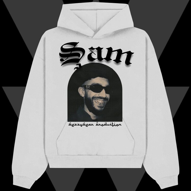 Şam Beyaz Hoodie