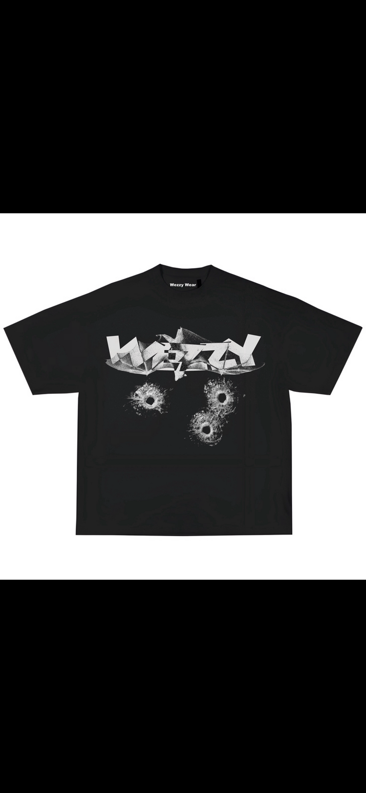 Wezzy Bullet Impact Black Tshirt