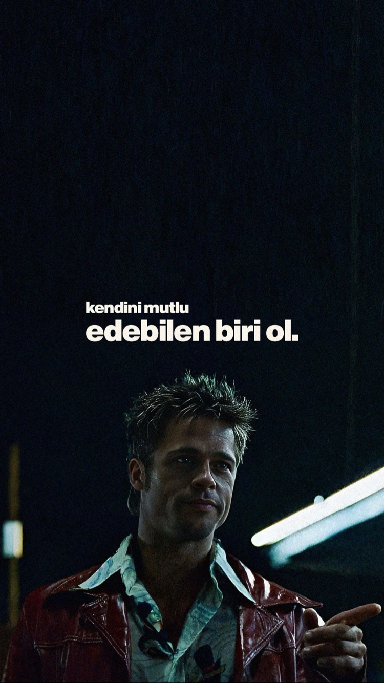 Tyler durden söz lü posteri