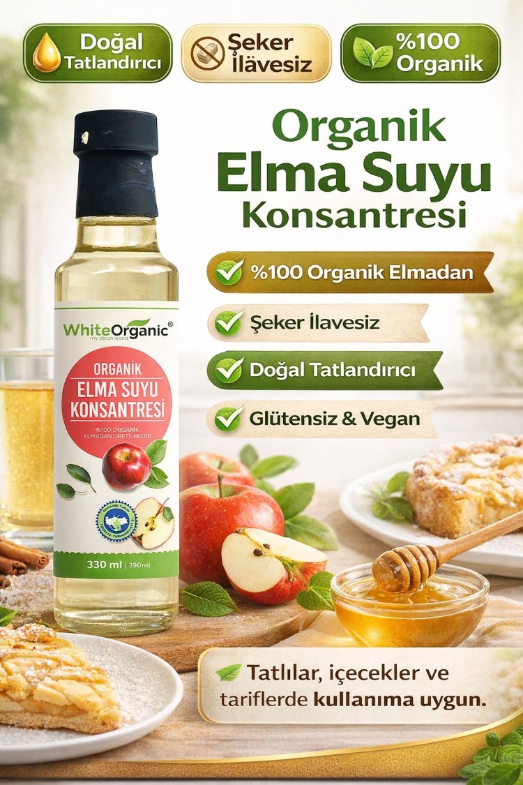 ORGANİK ELMA SUYU KONSANTRESİ 330 GR