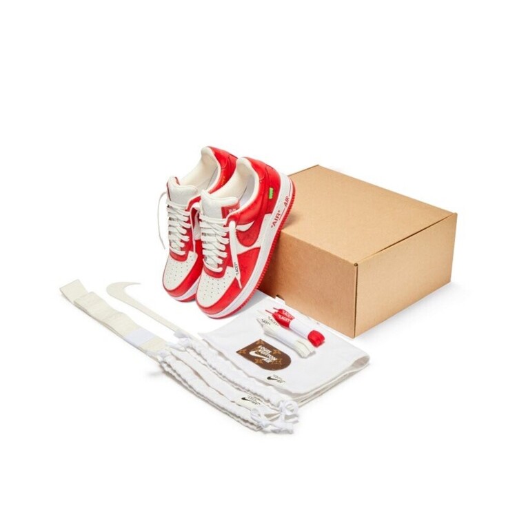 Louis Vuitton x Air Force 1 White Red