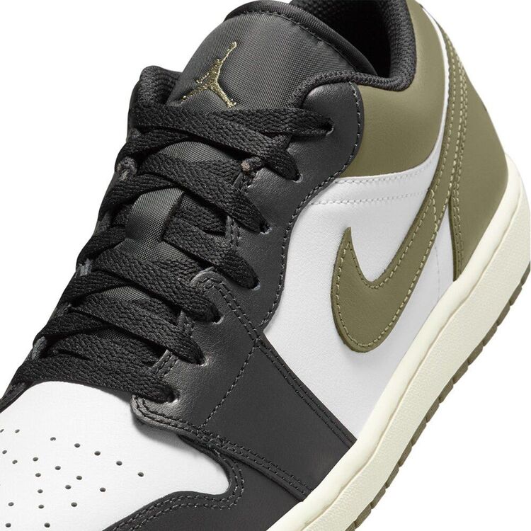 Air Jordan 1 Low 'black toe medium olive'