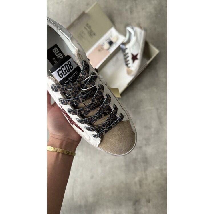 Golden Goose Bordo Glitter Star