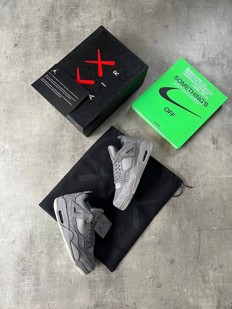 Air Jordan 4 Retro KAWS Cool Grey