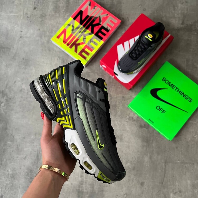 Air Max Plus TN III Smoke Grey, Lemon & White