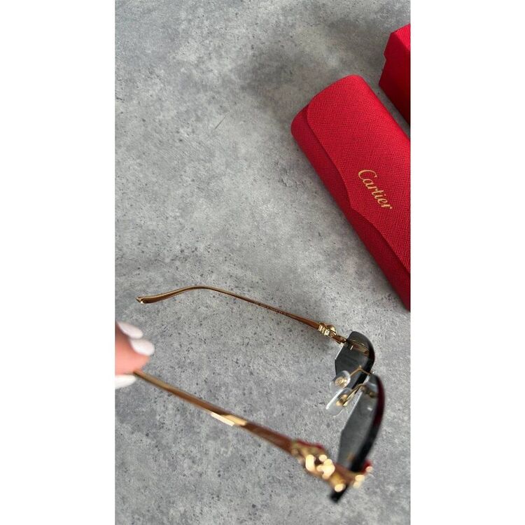 Cartier Gözlük Black Gold