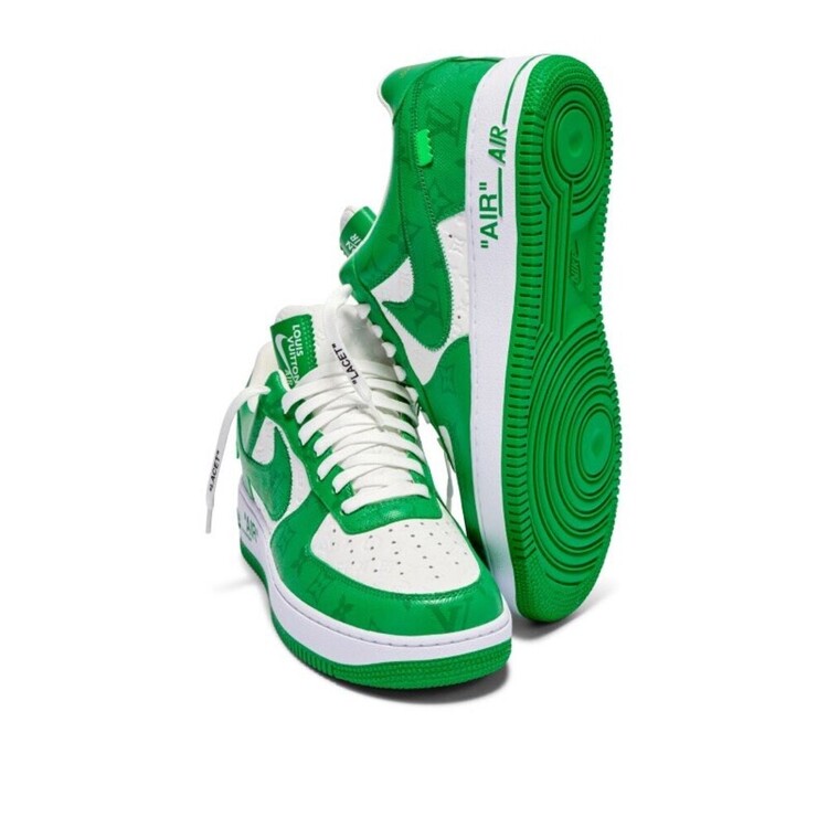 Louis Vuitton x Air Force 1 White Green