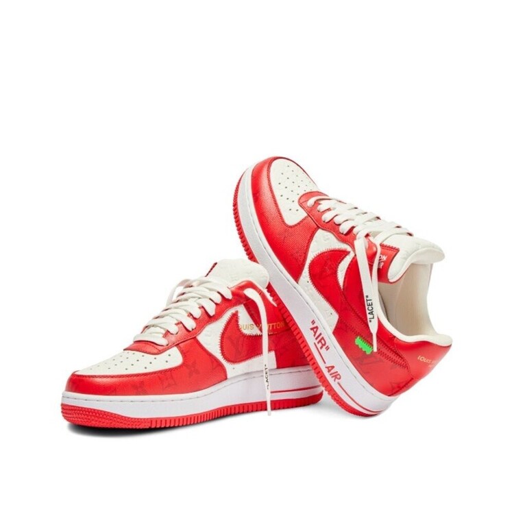 Louis Vuitton x Air Force 1 White Red