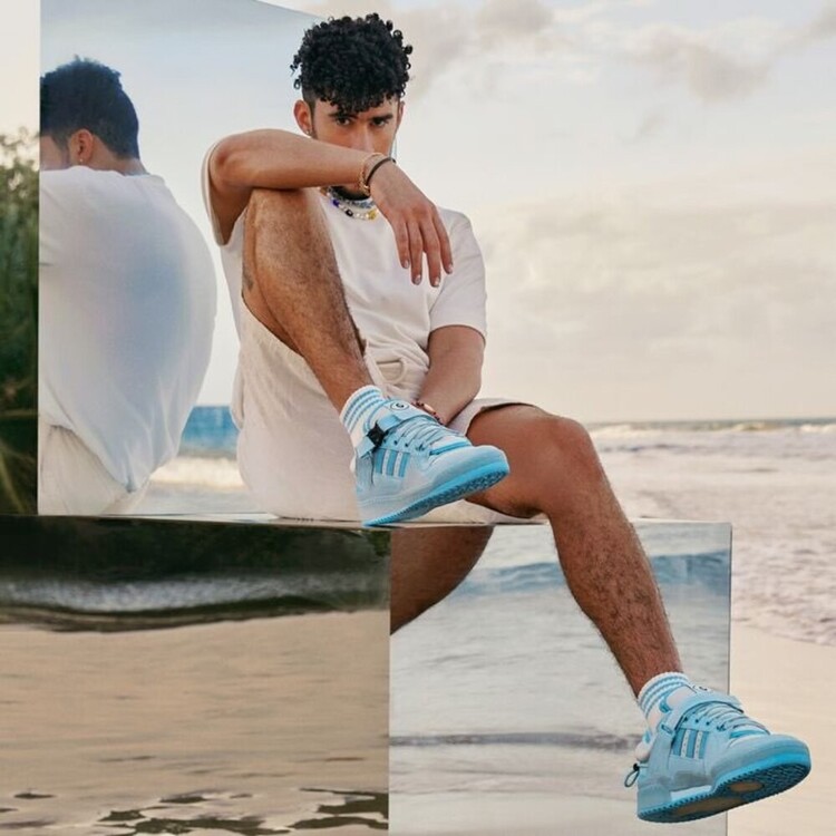 Bad Bunny X Forum Buckle Low Blue Tint