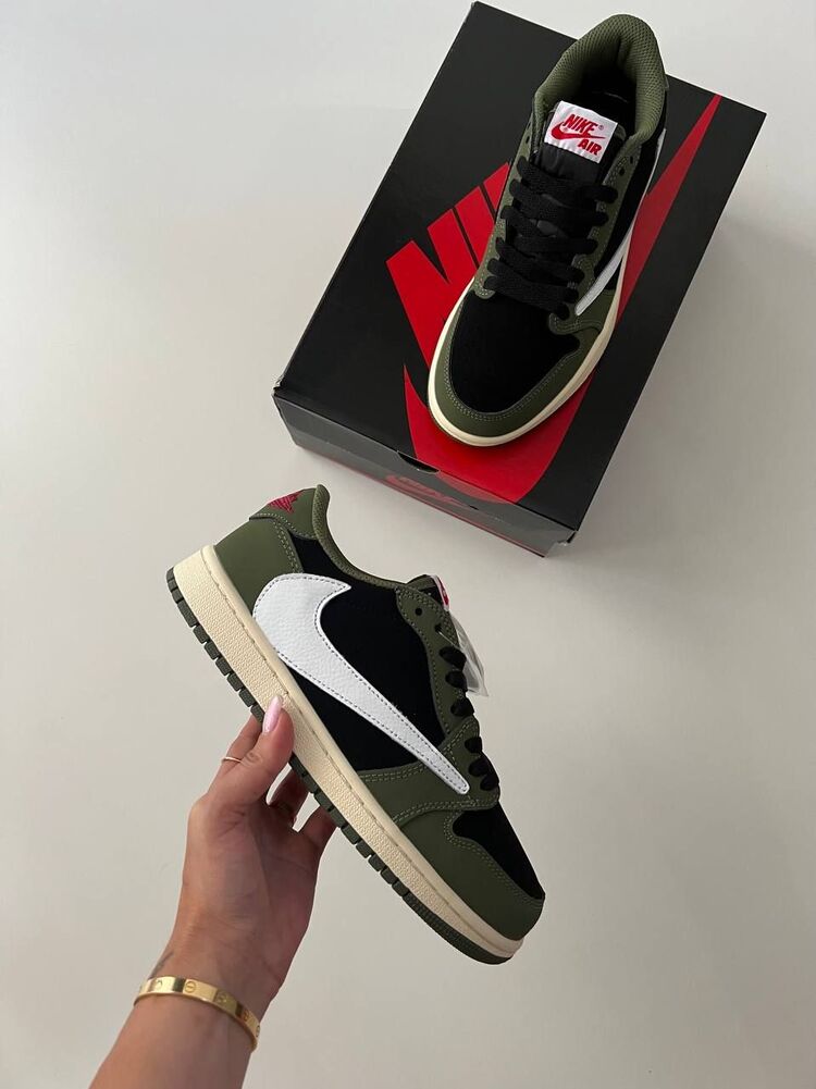 Travis Scott x Air Jordan 1 Low OG Black Olive
