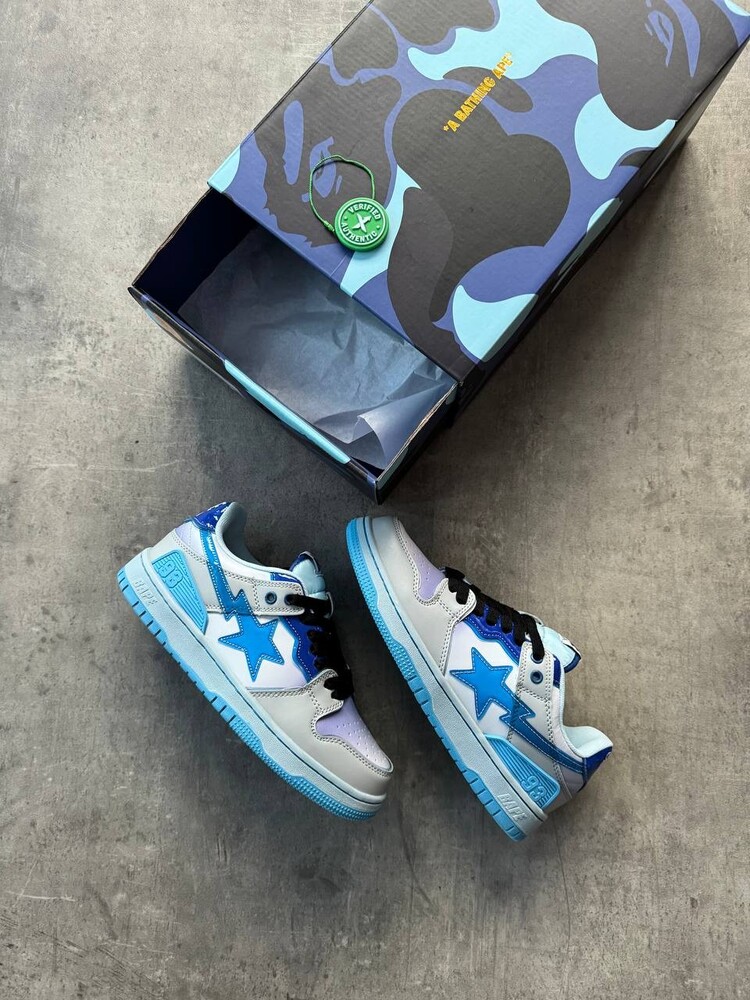 Bape SK8 Sta Low ‘Metallic Blue’