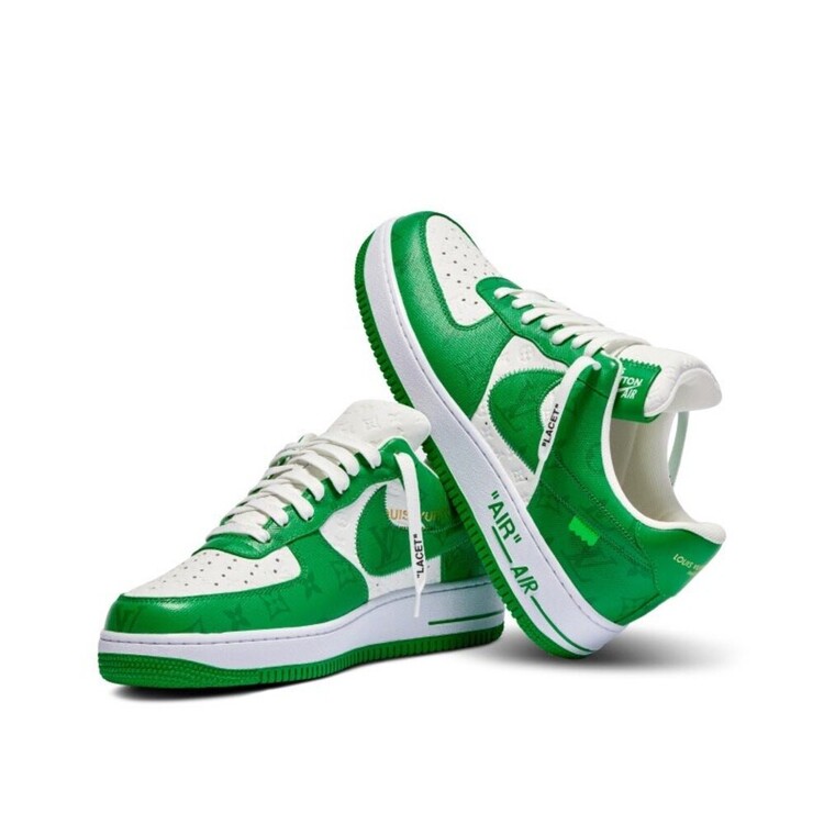 Louis Vuitton x Air Force 1 White Green