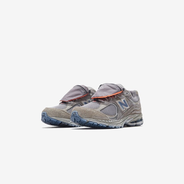 New Balance 2002R Grey Brown Pouch