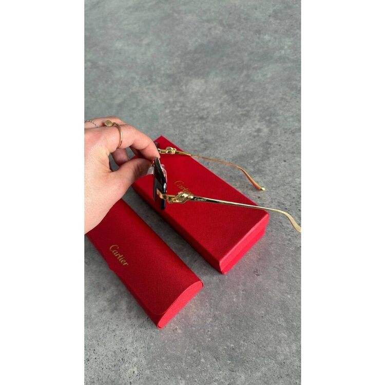 Cartier Gözlük Black Gold