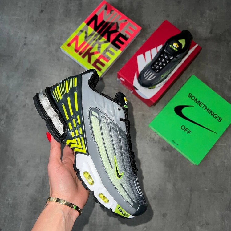 Air Max Plus TN III Smoke Grey, Lemon & White
