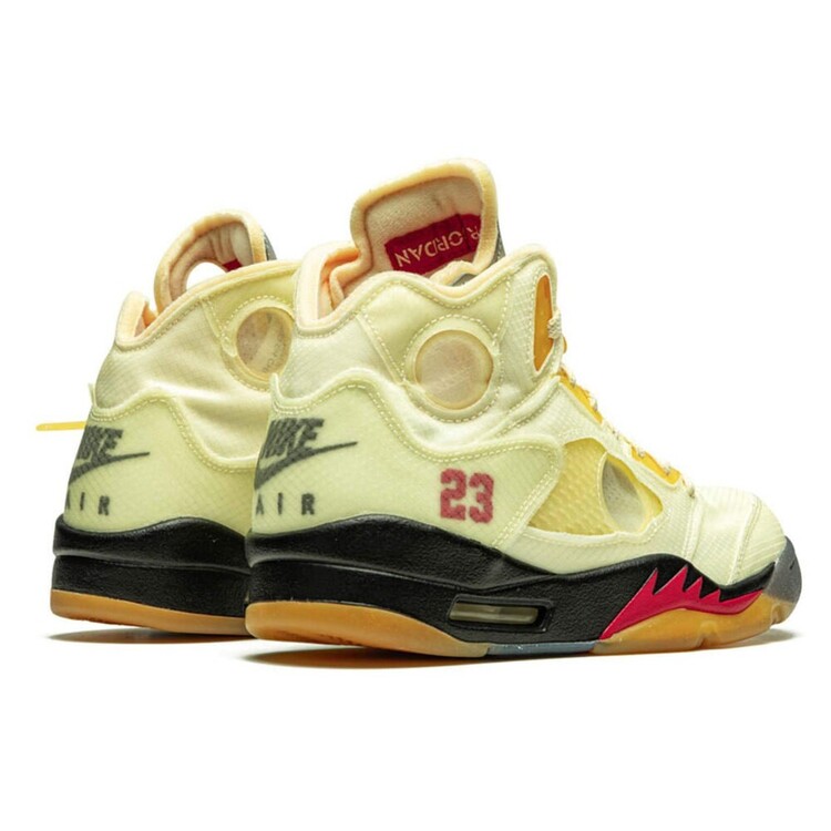 Off White x Air Jordan 5 Retro SP 'Sail'