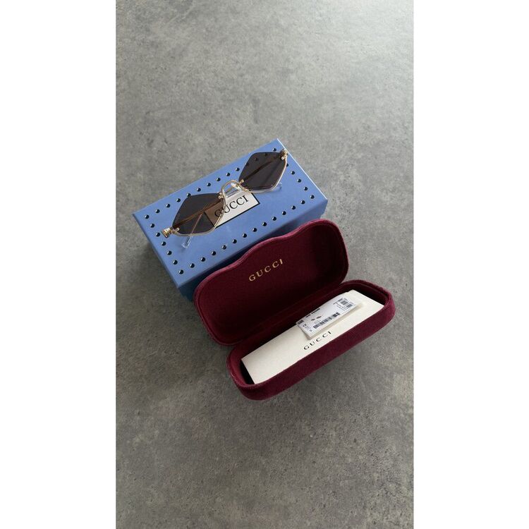 Gucci Gözlük Gold Brown
