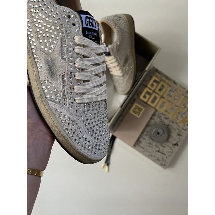 Golden Goose “Krem Full Swarovski”