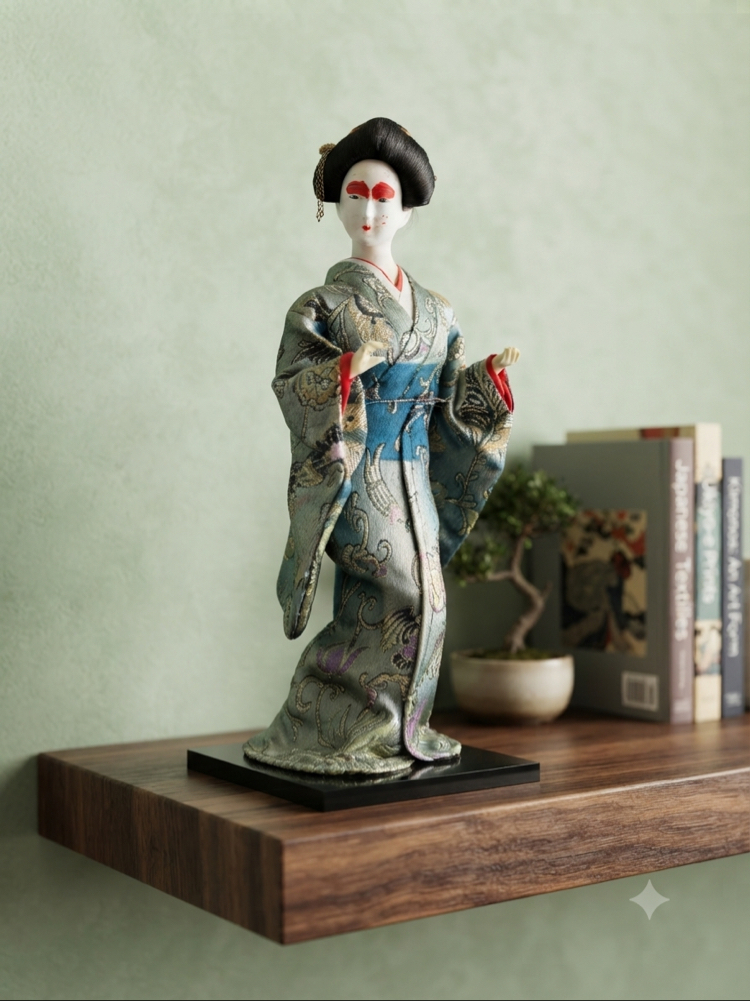 Geleneksel El Yapımı Japon Geisha Figür