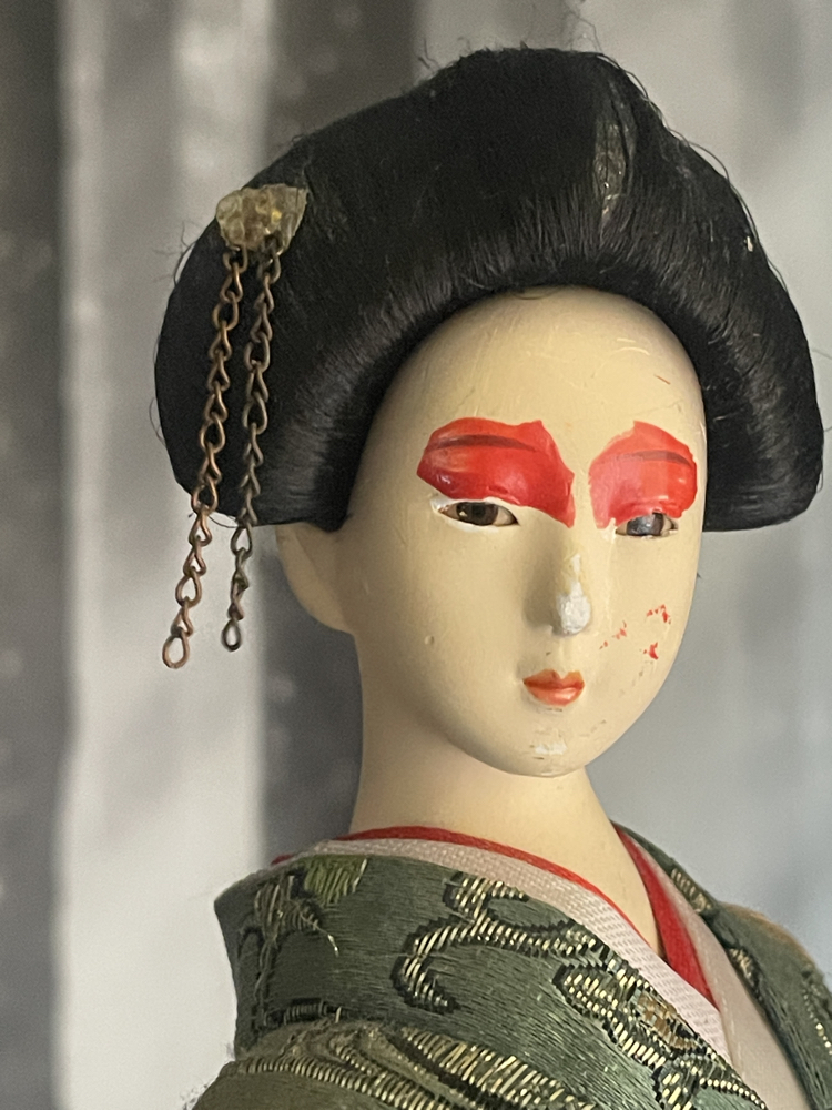 Geleneksel El Yapımı Japon Geisha Figür