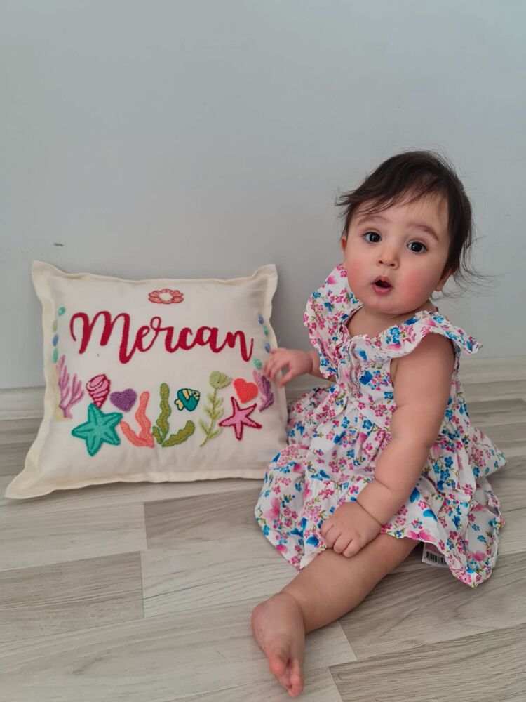 İsme Özel Bebek/Çocuk Kırlent Kılıfı