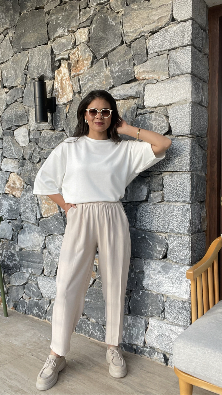 Gabardin Modal karışımlı pantolon