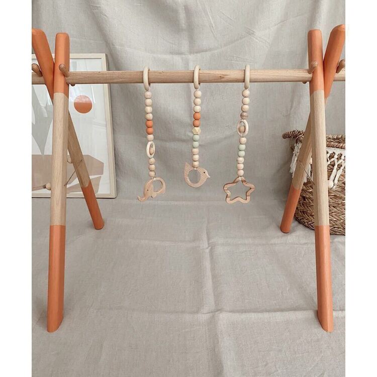 Wood Baby Gym-Flamingo