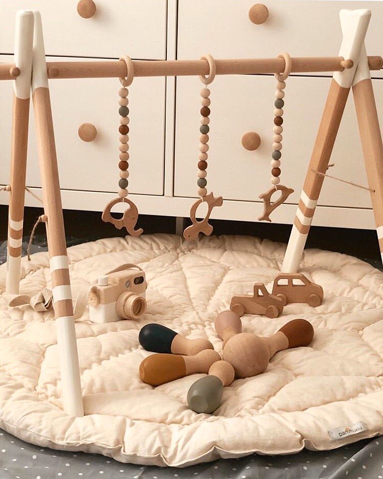 Wood Baby Gym - Beyaz