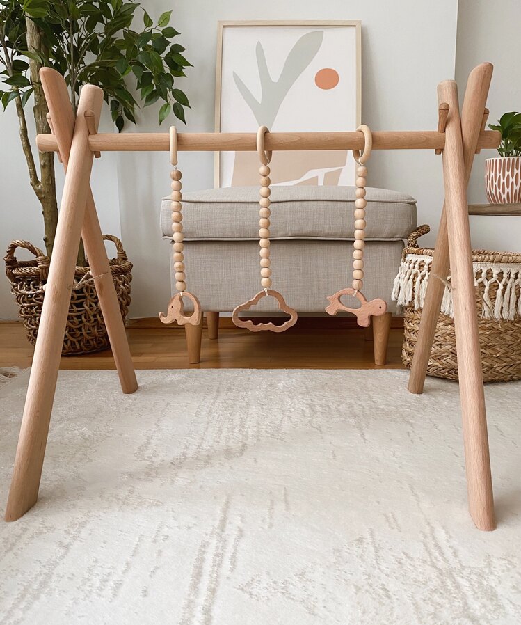 Wood Baby Gym - Naturel