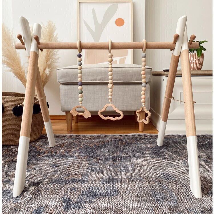 Wood Baby Gym - Beyaz