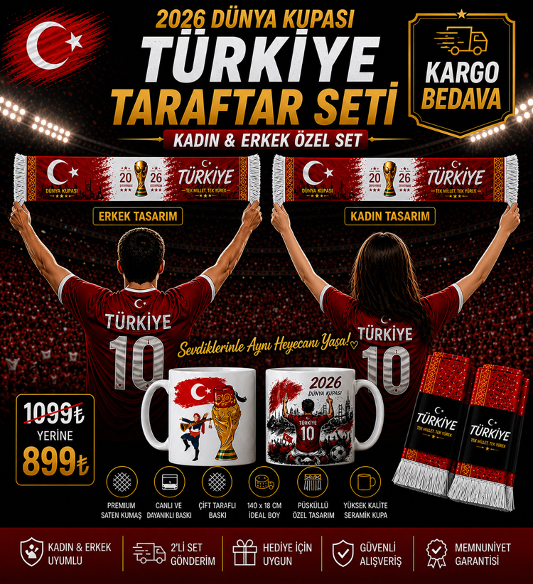 2026 DÜNYA KUPASI TÜRKİYE AİLE TARAFTAR SETİ