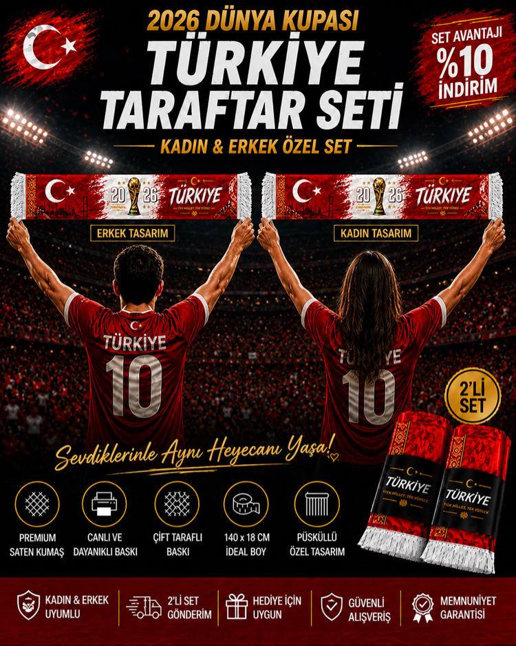  2026 Dünya Kupası Türkiye Taraftar Seti 