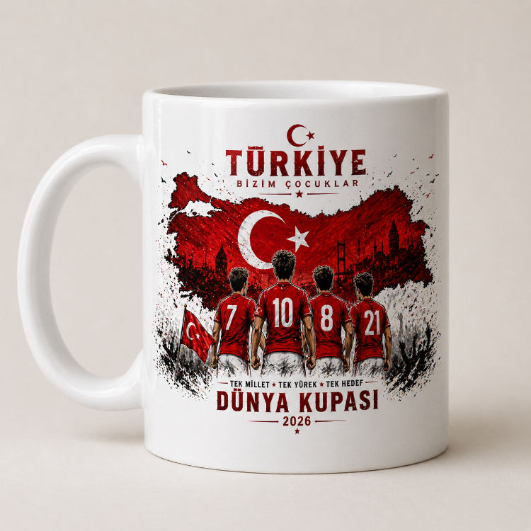 2026 Dünya Kupası Özel Tasarım Seramik Kupa Bardak
