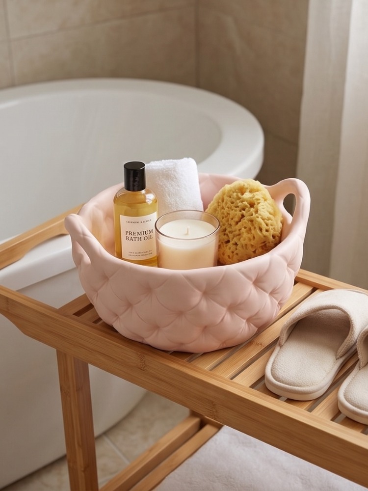 Quilted Modern Banyo Düzenleyici ve Makyaj Organizeri