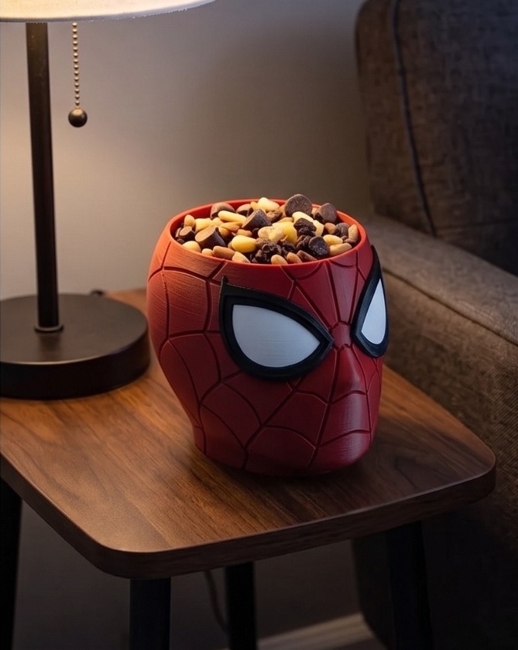 Örümcek Adam Temalı Renkli Mısır ve Cips Kasesi - Spider-Man Popcorn & Candy Bowl